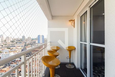 Varanda  de apartamento à venda com 2 quartos, 46m² em Vila Esperança, São Paulo