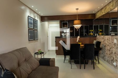 Sala de apartamento à venda com 3 quartos, 67m² em Vila Curuca, Santo André