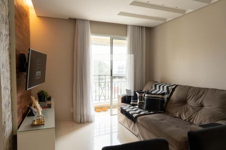 Sala de apartamento à venda com 3 quartos, 67m² em Vila Curuca, Santo André