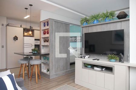 Sudio Sala de apartamento à venda com 1 quarto, 42m² em Independência, Porto Alegre