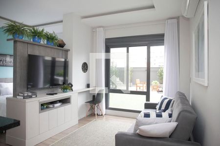 Sudio Sala de apartamento à venda com 1 quarto, 42m² em Independência, Porto Alegre