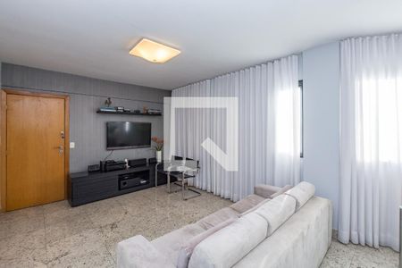 Sala de apartamento à venda com 4 quartos, 127m² em Buritis, Belo Horizonte