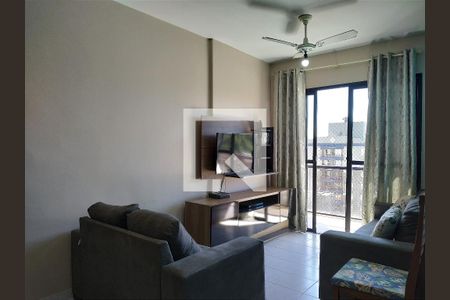 sala de apartamento para alugar com 1 quarto, 55m² em Jardim Tres Marias, Guarujá