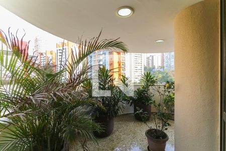 Varanda da Sala de apartamento para alugar com 4 quartos, 196m² em Jardim Ampliação, São Paulo