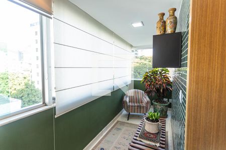 Varanda da Sala de apartamento à venda com 3 quartos, 140m² em Carmo, Belo Horizonte