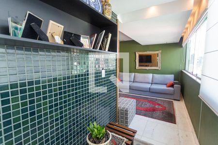 Varanda da Sala de apartamento à venda com 3 quartos, 140m² em Carmo, Belo Horizonte