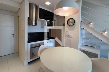 Sala de Estar e Jantar de apartamento para alugar com 1 quarto, 60m² em Cambuí, Campinas