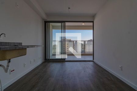 Sala/Cozinha de apartamento à venda com 1 quarto, 37m² em Vila Monte Alegre, São Paulo