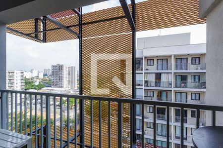 Varanda Studio de kitnet/studio para alugar com 1 quarto, 28m² em Indianópolis, São Paulo