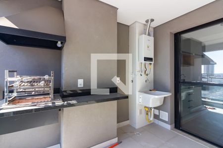 Varanda gourmet de apartamento à venda com 1 quarto, 56m² em Centro, Osasco