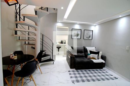 Sala  de apartamento para alugar com 2 quartos, 110m² em Paraisópolis, São Paulo