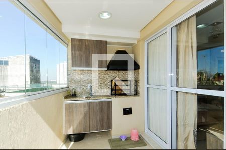 Varanda da Sala de apartamento à venda com 3 quartos, 82m² em Gopoúva, Guarulhos