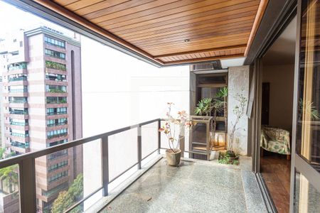 Varanda da Sala 1 de apartamento à venda com 4 quartos, 220m² em Lourdes, Belo Horizonte