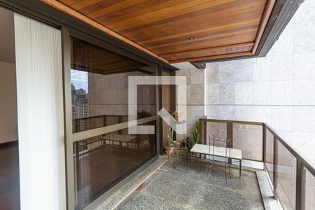 Varanda da Sala 1 de apartamento à venda com 4 quartos, 220m² em Lourdes, Belo Horizonte