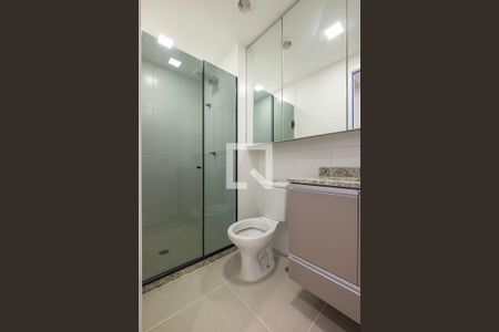 Suíte - Banheiro de apartamento para alugar com 1 quarto, 39m² em Pinheiros, São Paulo
