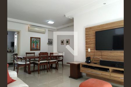 Sala de apartamento para alugar com 3 quartos, 110m² em Barra Funda, Guarujá