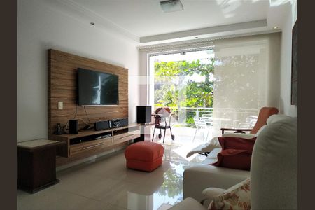 Sala de apartamento para alugar com 3 quartos, 110m² em Barra Funda, Guarujá