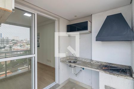 Varanda Gourmet de apartamento à venda com 2 quartos, 66m² em Vila Leopoldina, Santo André