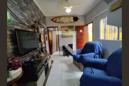 Sala de casa de condomínio para alugar com 3 quartos, 72m² em Ocian, Praia Grande