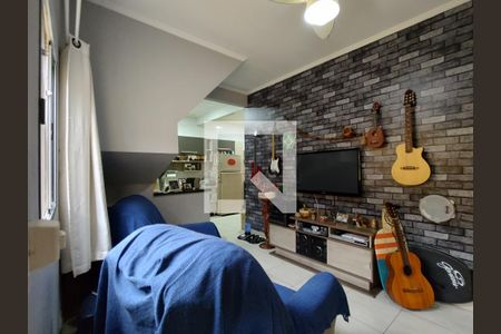 Sala de casa de condomínio para alugar com 3 quartos, 72m² em Ocian, Praia Grande