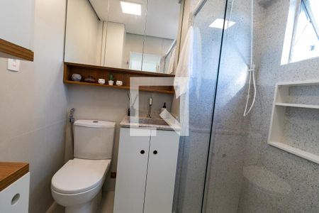 Banheiro da Suíte de apartamento à venda com 1 quarto, 57m² em Jardim Paulista, São Paulo
