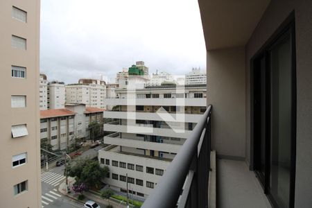 Varanda da suíte de apartamento para alugar com 1 quarto, 24m² em Perdizes, São Paulo