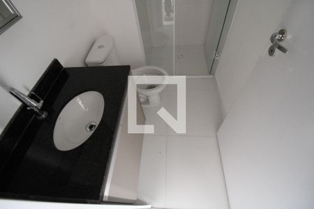 Banheiro da suíte de apartamento para alugar com 1 quarto, 24m² em Perdizes, São Paulo