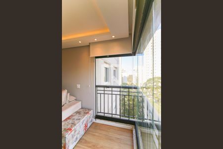 Varanda da Sala de apartamento para alugar com 2 quartos, 58m² em Vila Andrade, São Paulo