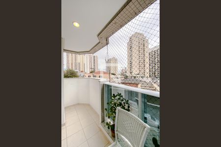 Varanda da Sala de apartamento à venda com 3 quartos, 77m² em Vila Regente Feijó, São Paulo