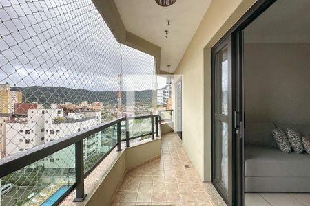 Varanda de apartamento para alugar com 3 quartos, 115m² em Balneário Cidade Atlântica, Guarujá