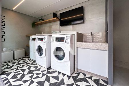 Lavanderia de kitnet/studio para alugar com 1 quarto, 26m² em Moema, São Paulo