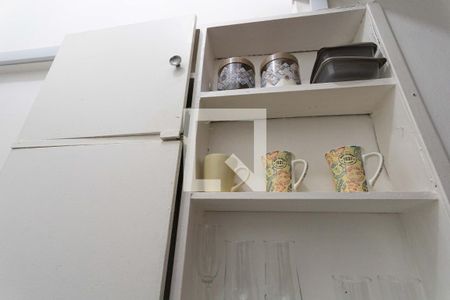 Studio para alugar com 28m², 1 quarto e sem vagaDetalhe da cozinha