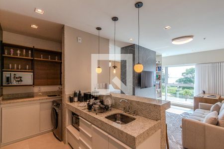 Sala/Cozinha de kitnet/studio para alugar com 1 quarto, 43m² em Cristal, Porto Alegre