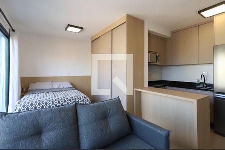Sala e Quarto de kitnet/studio para alugar com 1 quarto, 27m² em Jardim São Paulo(zona Norte), São Paulo