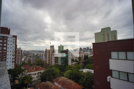 Sala -Vista  de apartamento à venda com 2 quartos, 80m² em Petrópolis, Porto Alegre