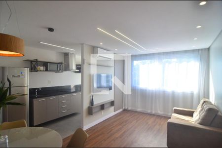 Sala de apartamento para alugar com 1 quarto, 36m² em Marechal Rondon, Canoas