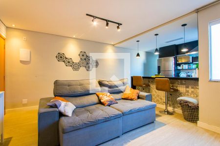 Sala de apartamento à venda com 2 quartos, 120m² em Vila Tibiriçá, Santo André