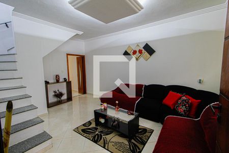Sala de estar de casa à venda com 3 quartos, 176m² em Parque Novo Oratório, Santo André
