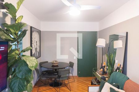 Sala de apartamento para alugar com 1 quarto, 40m² em Bela Vista, São Paulo