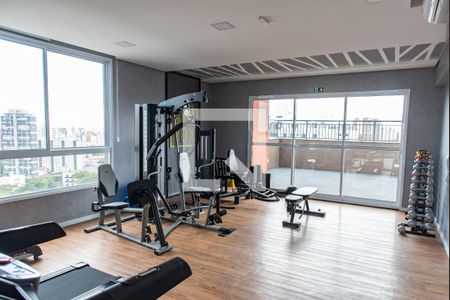 Apartamento para alugar com 32m², 1 quarto e sem vaga Apartamento para alugar com 32m², 1 quarto e sem vagaÁrea comum - Academia