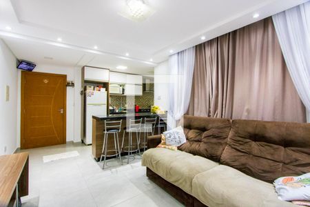 Sala de apartamento à venda com 2 quartos, 69m² em Vila Progresso, Santo André