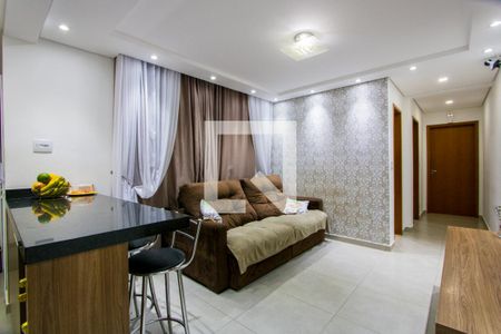 Sala de apartamento à venda com 2 quartos, 69m² em Vila Progresso, Santo André