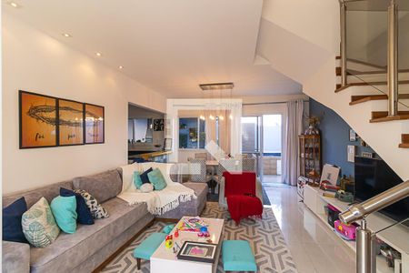 Sala de casa de condomínio à venda com 3 quartos, 119m² em Vila Bourbon (sousas), Campinas