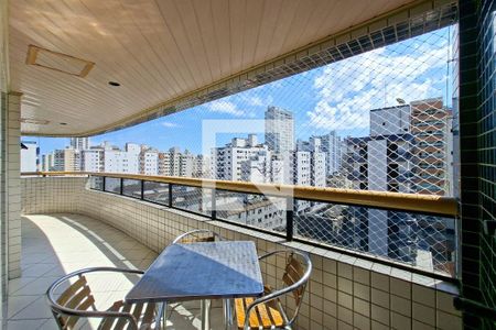 Sacada  de apartamento para alugar com 2 quartos, 75m² em Guilhermina, Praia Grande