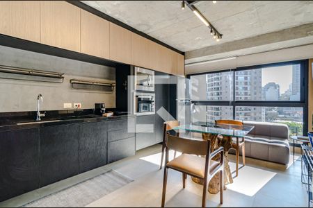 Sala de apartamento à venda com 1 quarto, 39m² em Jardim das Bandeiras, São Paulo