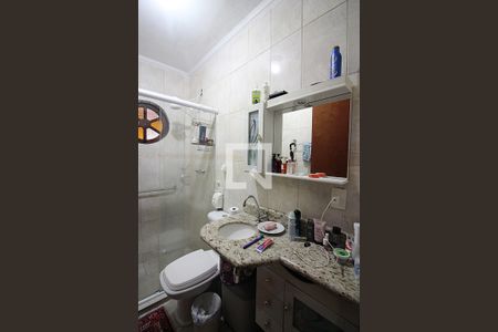Banheiro do Quarto 1 - Suíte de casa à venda com 3 quartos, 158m² em Jardim Maria Adelaide, São Bernardo do Campo