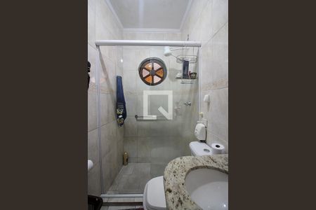 Banheiro do Quarto 1 - Suíte de casa à venda com 3 quartos, 158m² em Jardim Maria Adelaide, São Bernardo do Campo