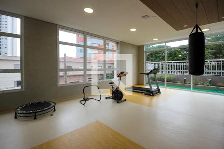 Apartamento para alugar com 31m², 1 quarto e 1 vaga Apartamento para alugar com 31m², 1 quarto e 1 vagaÁrea comum - Academia