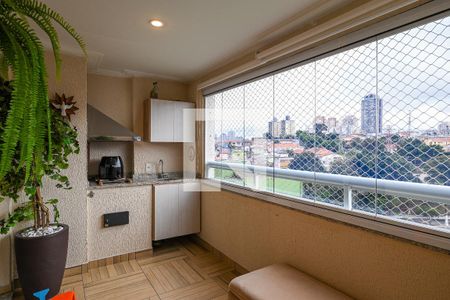 Varanda de apartamento à venda com 3 quartos, 101m² em Vila Firmiano Pinto, São Paulo