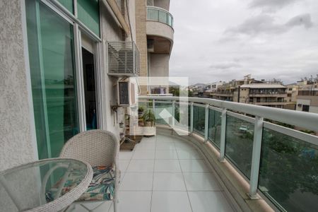 Varanda de apartamento à venda com 1 quarto, 50m² em Recreio dos Bandeirantes, Rio de Janeiro